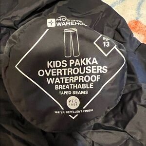 Black Waterproof Overtrousers